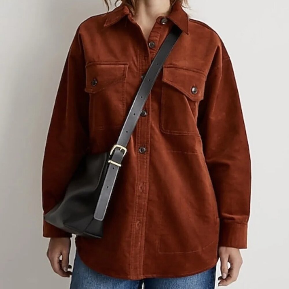 Madewell Corduroy Twill Oversized Shirt-Jacket